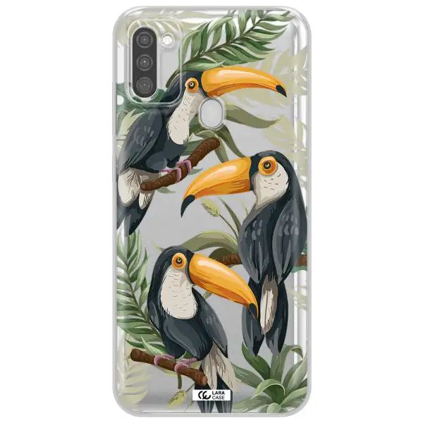 Tropical Bird Samsung M11 Clear TPU Case