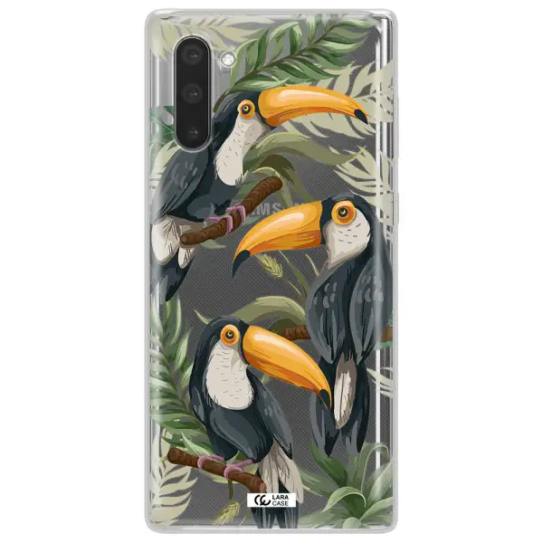 Tropical Bird Samsung Note 10 Clear TPU Case