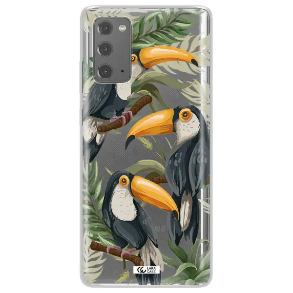 Tropical Bird Samsung Note 20 Clear TPU Case