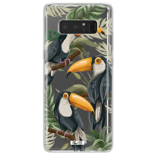 Tropical Bird Samsung Note 8 Clear TPU Case