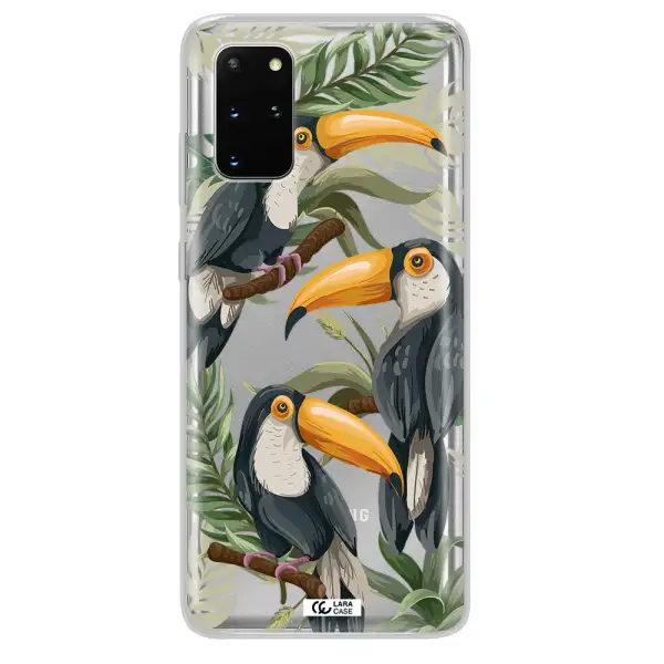 Tropical Bird Samsung S 20 Plus Clear TPU Case