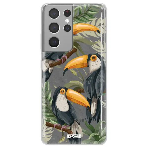 Tropical Bird Samsung S21 Ultra Clear TPU Case
