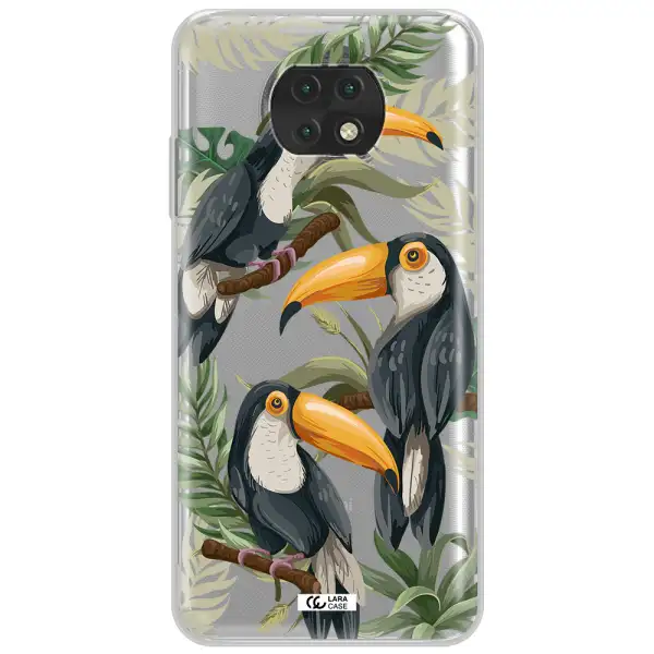 Tropical Bird Xiaomi Redmi Note 9T Clear Tpu Case