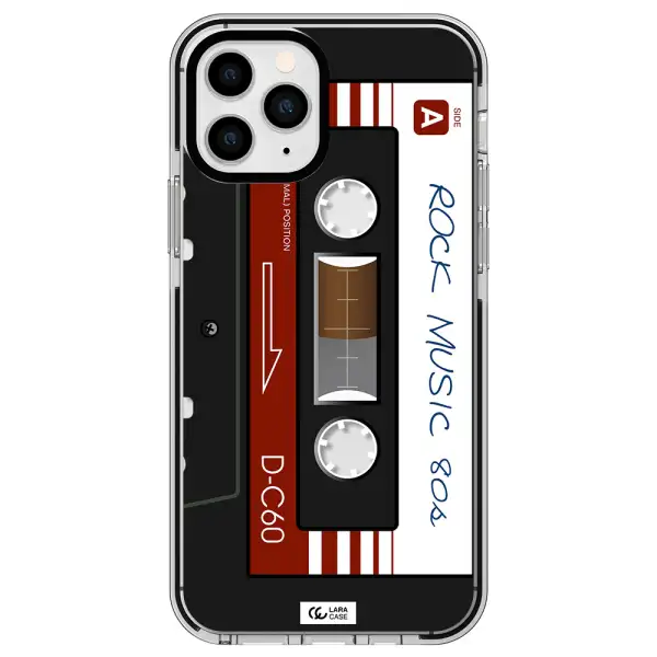 Ruck Music Cassette Apple iPhone 11 pro max impact black border Case
