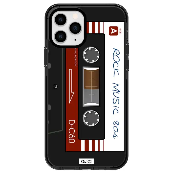 Ruck Music Cassette Apple iPhone 11 pro max impact Smoke Black Case