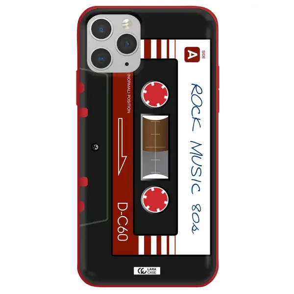 Ruck Music Cassette Apple iPhone 11 pro max Silicone Imperial Red Case