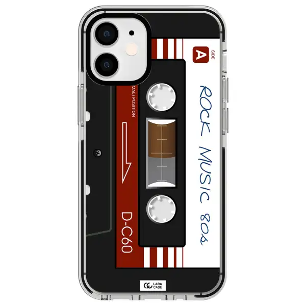 Ruck Music Cassette Apple iPhone 12 mini impact black border Case