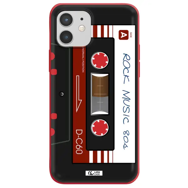 Ruck Music Cassette Apple iPhone 12 mini Silicone Imperial Red Case