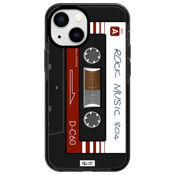 Ruck Music Cassette Apple iPhone 13 mini impact Smoke Black Case