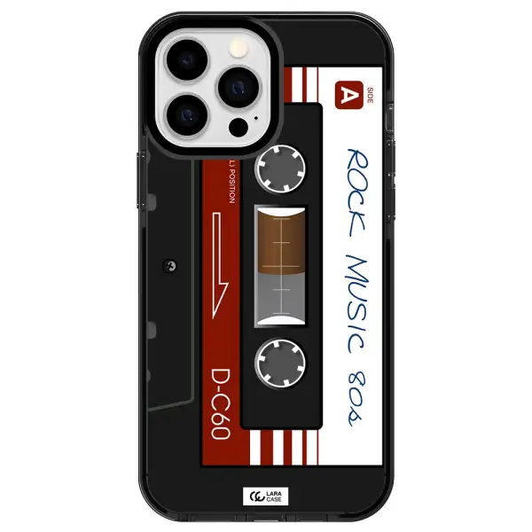 Ruck Music Cassette Apple iPhone 13 Pro Max impact Smoke Black Case