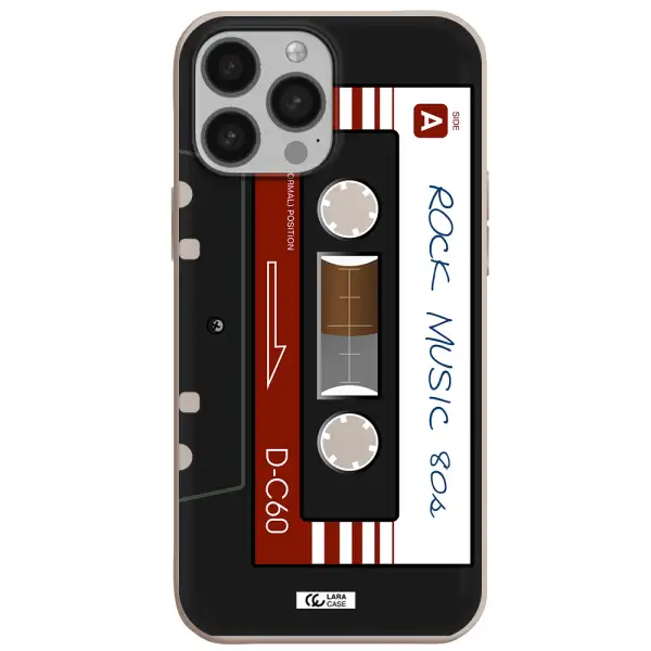 Ruck Music Cassette Apple iPhone 13 Pro Max Silicone Stone Case