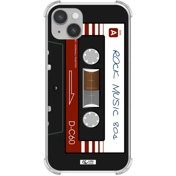 Ruck Music Cassette Apple iPhone 14 plus Clear PC Case