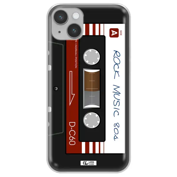 Ruck Music Cassette Apple iPhone 14 plus Clear TPU Case