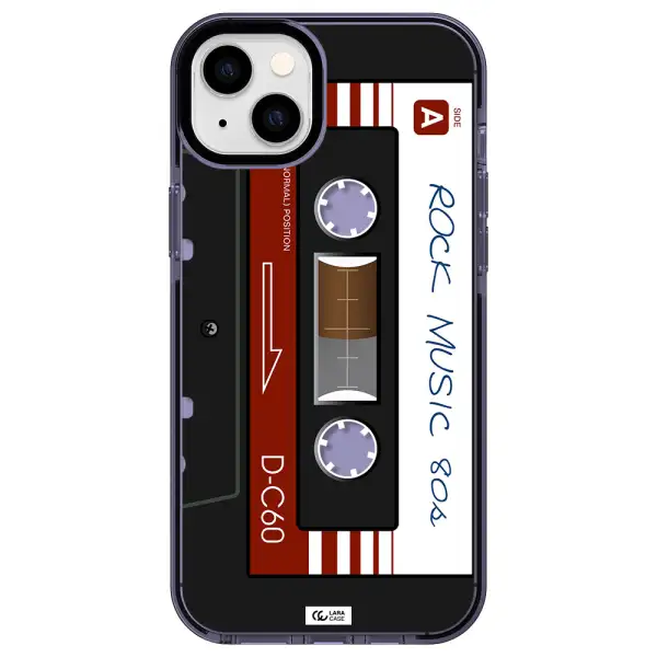 Ruck Music Cassette Apple iPhone 14 plus impact Lilac Case