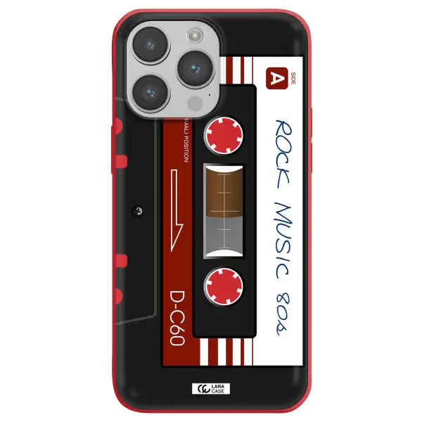 Ruck Music Cassette Apple iPhone 14 pro max Silicone Imperial Red Case