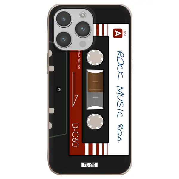 Ruck Music Cassette Apple iPhone 14 pro Silicone Stone Case