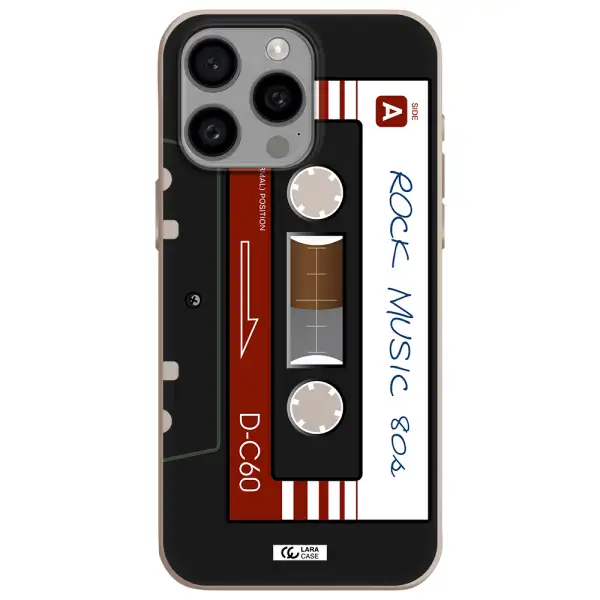Ruck Music Cassette Apple Iphone 15 Pro max Silicone Stone Case