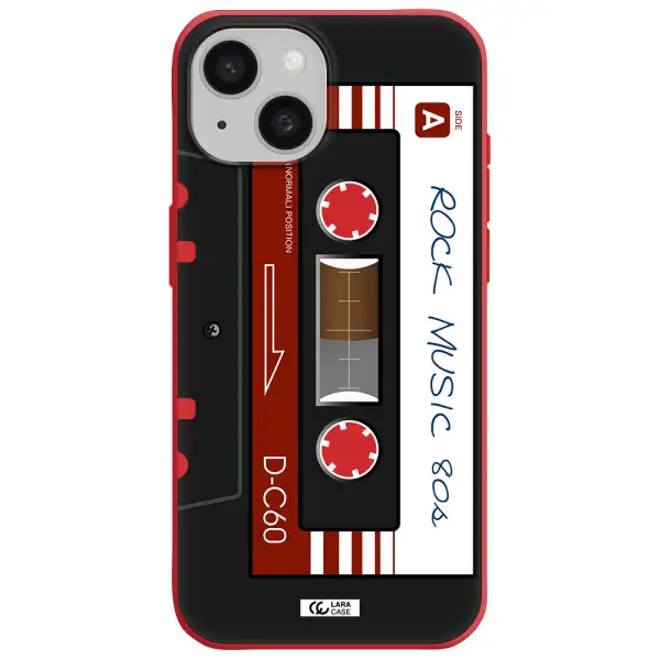 Ruck Music Cassette Apple Iphone 15 Silicone Imperial Red Case