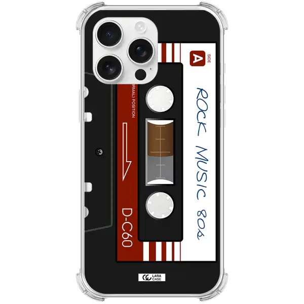 Ruck Music Cassette Apple Iphone 16 Pro Max Clear Pc Case
