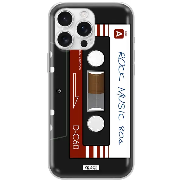 Ruck Music Cassette Apple Iphone 16 Pro Max Clear Tpu Case