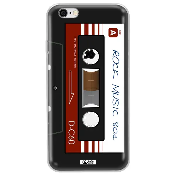 Ruck Music Cassette Apple iPhone 6 plus Clear TPU Case