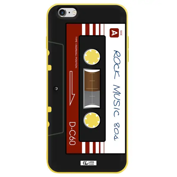 Ruck Music Cassette Apple iPhone 6 plus Silicone canary yellow Case