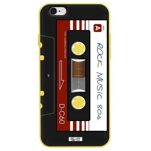 Ruck Music Cassette Apple iPhone 6 Silicone canary yellow Case