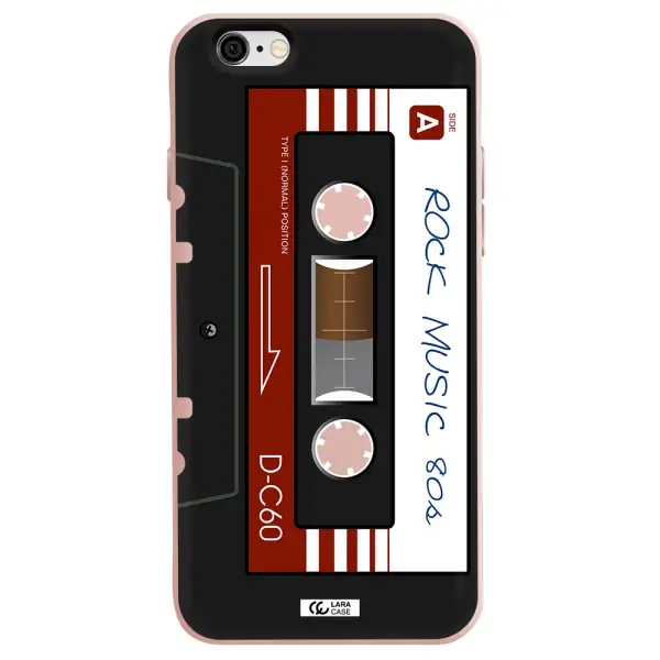 Ruck Music Cassette Apple iPhone 6 Silicone pastel pink Case