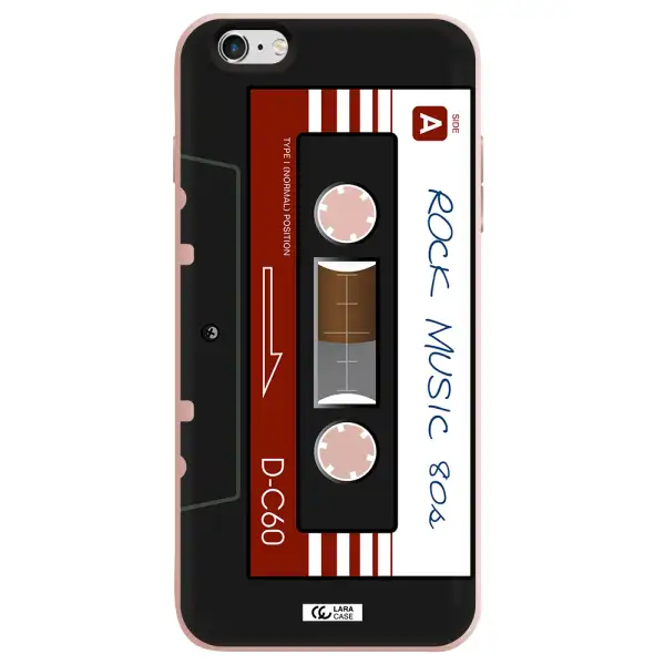 Ruck Music Cassette Apple iPhone 6S Silicone pastel pink Case
