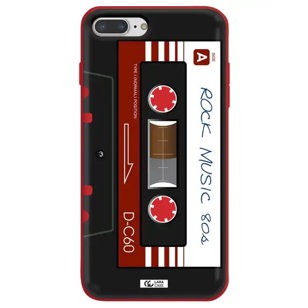 Ruck Music Cassette Apple iPhone 7 plus Silicone Imperial Red Case