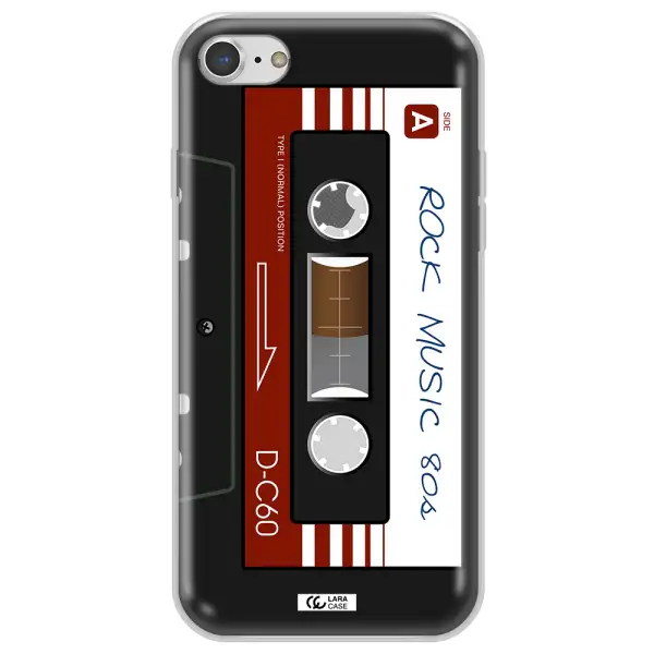 Ruck Music Cassette Apple iPhone 8 Clear TPU Case