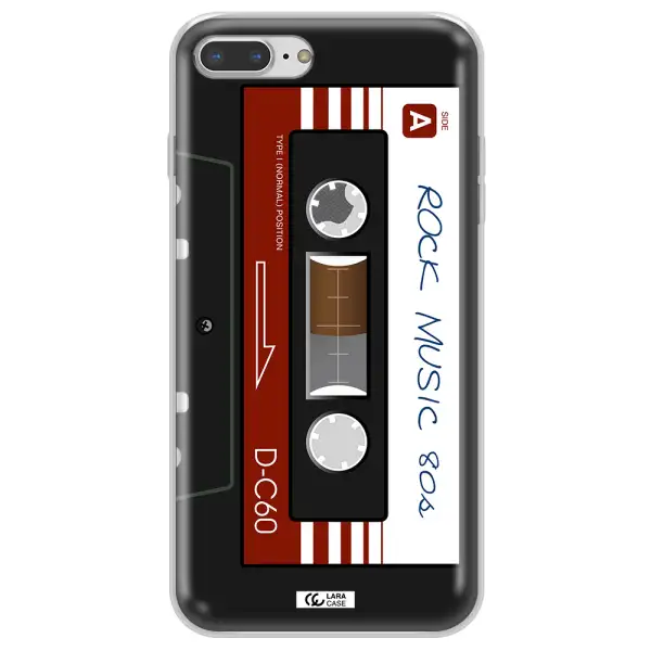 Ruck Music Cassette Apple iPhone 8 plus Clear TPU Case