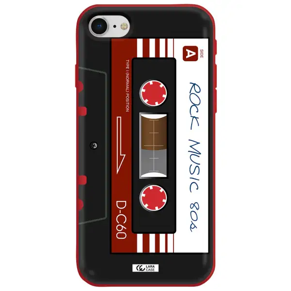 Ruck Music Cassette Apple iPhone se 2020 Silicone Imperial Red Case