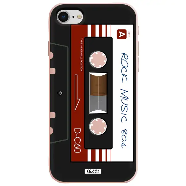 Ruck Music Cassette Apple iPhone se 2020 Silicone pastel pink Case