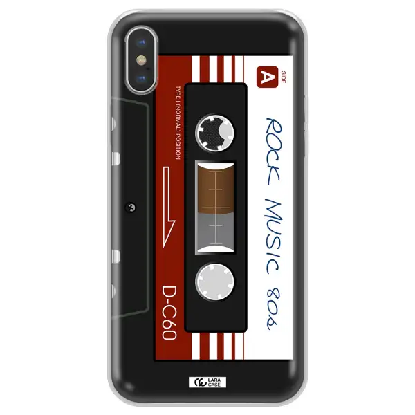 Ruck Music Cassette Apple iPhone XS max Clear TPU Case