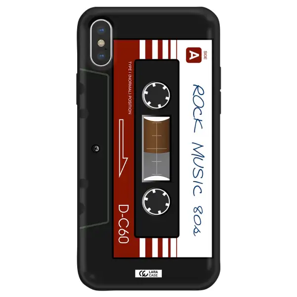 Ruck Music Cassette Apple iPhone XS Silicone black Case