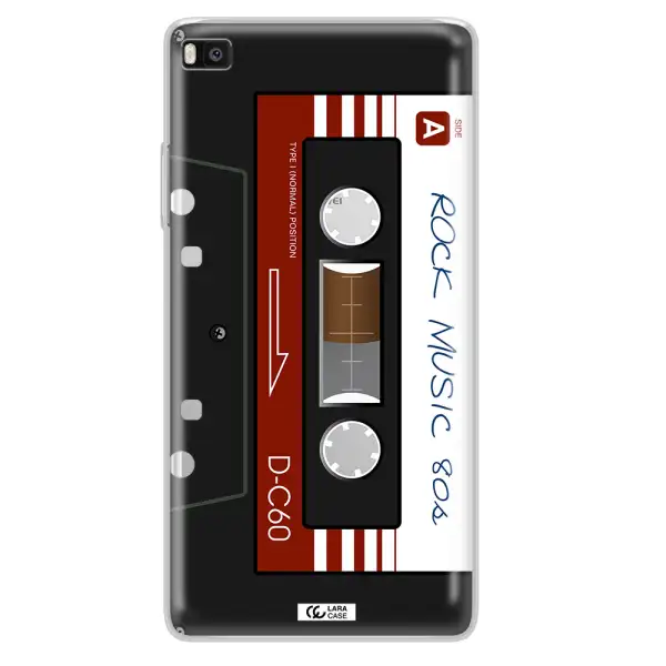 Ruck Music Cassette Huawei P8 Clear TPU Case