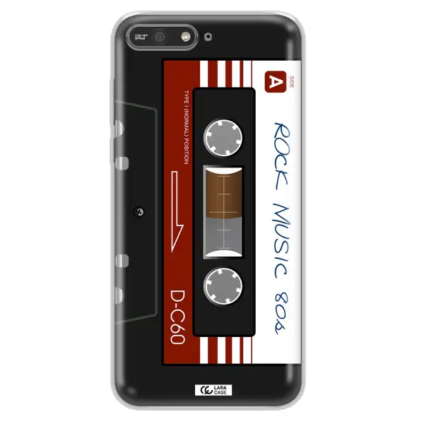 Ruck Music Cassette Huawei Y6 2018 Clear TPU Case