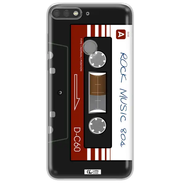 Ruck Music Cassette Huawei Y7 Prime 2018 Clear TPU Case