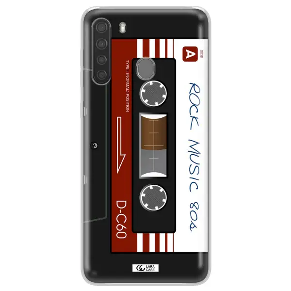 Ruck Music Cassette Samsung A21 Clear TPU Case