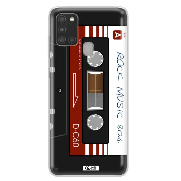 Ruck Music Cassette Samsung A21S Clear TPU Case