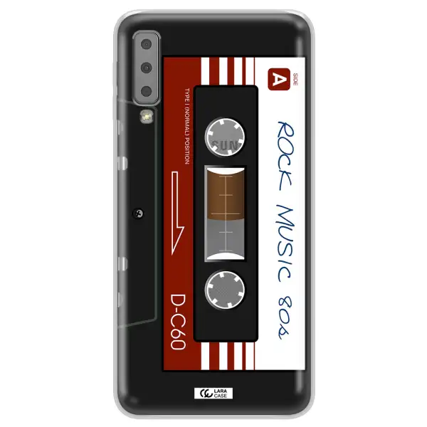 Ruck Music Cassette Samsung A7 2018 Clear TPU Case