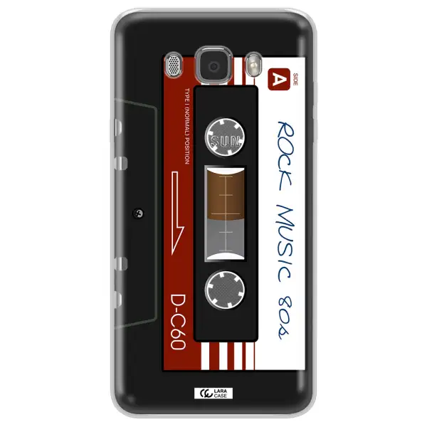 Ruck Music Cassette Samsung J7 2016 Clear TPU Case