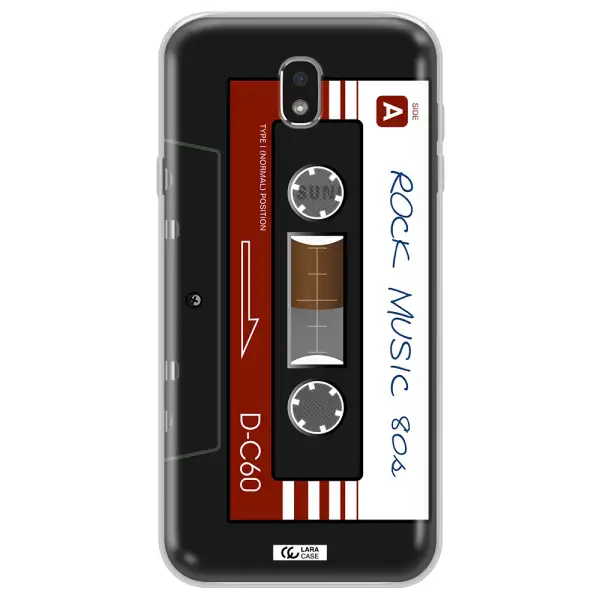 Ruck Music Cassette Samsung J7 Pro Clear TPU Case