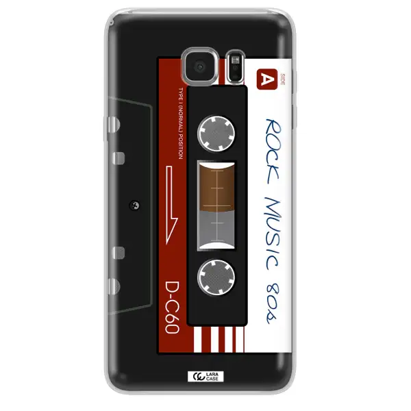 Ruck Music Cassette Samsung Note 5 Clear TPU Case