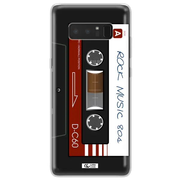 Ruck Music Cassette Samsung Note 8 Clear TPU Case