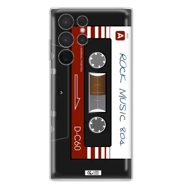 Ruck Music Cassette Samsung S 22 Ultra Clear TPU Case