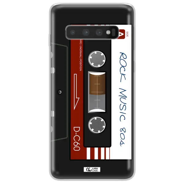 Ruck Music Cassette Samsung S10 Clear TPU Case