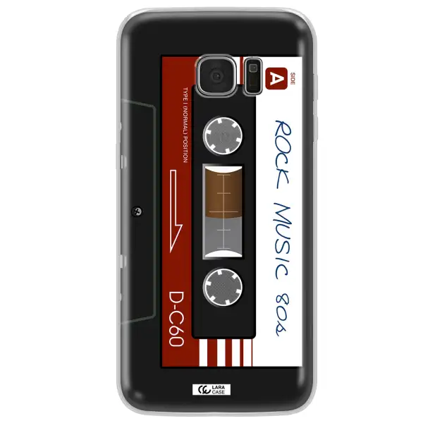 Ruck Music Cassette Samsung S7 Edge Clear TPU Case