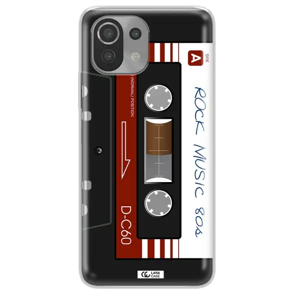 Ruck Music Cassette Xiaomi Mi 11 Lite Clear TPU Case